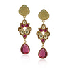 Gold Plated Poorak Kundan Necklace Set
