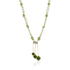 Gold Plated Poorak Peridot Zircon  Necklace Set