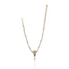 Gold Plated Poorak Zircon Necklace Set