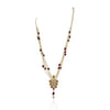 Gold Plated Poorak Ruby Pearl Necklace Set