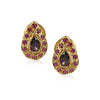 Gold Plated Poorak Ruby Pearl Necklace Set
