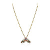 Gold Plated Poorak Peacock Necklace Set