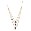 Gold Plated Poorak Kundan Haram Necklace Set