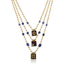 Gold Plated Poorak Kundan Haram Necklace Set