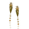 Gold Plated Poorak Peridot Citrine Necklace Set