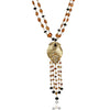 Gold Plated Poorak Zircon Carnelian Necklace Set