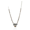 Silver Plated Poorak Zircon Smokey Quartz Necklace Set