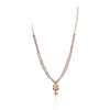 Gold Plated Poorak Ruby Rose Quartz Necklace set