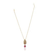 Gold Plated Ratnahaar Kundan Mother of Pearl Necklace