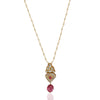 Gold Plated Ratnahaar Kundan Mother of Pearl Necklace