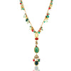 Gold Plated Ratnahaar Kundan Onyx Coral Necklace