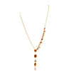 Gold Plated Ratnahaar Kundan Carnelian Necklace