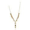 Gold Plated Ratnahaar Kundan Topaz Fluorite Tumble Necklace