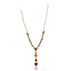 Gold Plated Ratnahaar Kundan Carnelian Necklace