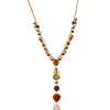 Gold Plated Ratnahaar Kundan Carnelian Necklace