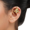 Gold Plated Kundal Kundan Earcuff Pair