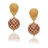 Anokhi  Ruby Ball Earrings