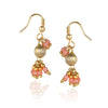 Gold Plated Dor Pink Coral Necklace Set