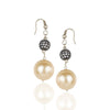 Silver Plated Dor Golden Pearl Necklace Set