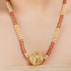 Gold Plated Barsaat Coral Pearl Bead Set