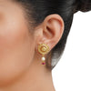 Gold Plated Barsaat Coral Pearl Bead Set