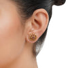 Gold Plated Barsaat Laxshmi Ruby Pearl Necklace Set