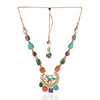 Gold Plated Manihaar Multi Stone Kundan Necklace Set