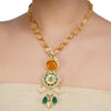 ANMOL KUNDAN FLOWER PENDANT NECKLACE SET