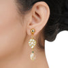 ANMOL KUNDAN FLOWER PENDANT NECKLACE SET