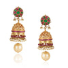 Gold Plated Vivaah Red Kundan Necklace Set