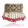 Gold Plated Vivaah Red Kundan Choker Set