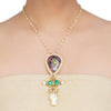 ANMOL PAN STONE PENDANT NECKLACE SET