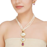 ANMOL KUNDAN PENDANT NECKLACE SET