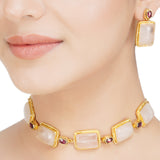 ANMOL KUNDAN SQUARE NECKLACE SET