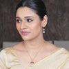 22k Gold Plated Amolya Dhanika Pendant Set