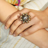 Sankranti  Gold/Silver plated Ring - ORG86717