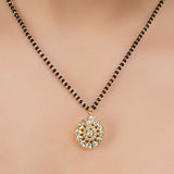 Gold Plated Zircon Circle Mangalsutra