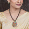 22k Gold Plated Amolya Chitra Pendant Set
