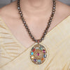22k Gold Plated Amolya Chitra Pendant Set