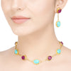 ANMOL TURQUOISE MANI NECKLACE SET