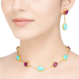 ANMOL TURQUOISE MANI NECKLACE SET