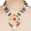 ANMOL KUNDAN MULTI COLOUR PENDANT SET