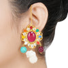 ANMOL KUNDAN MULTI COLOUR PENDANT SET