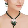 HEERA GREEN PAN PENDANT SET