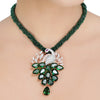 HEERA GREEN PAN PENDANT SET