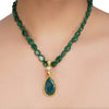 ANMOL GREEN PAN PENDANT