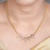 22k Gold Plated Amolya Vanya Pendant Set