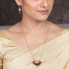 22k Gold Plated Amolya Arunika Pendant Set