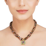 ANMOL MULTI COLOUR PENDANT NECKLACE