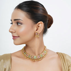 22k Gold Plated Tarini Alankrita Necklace set